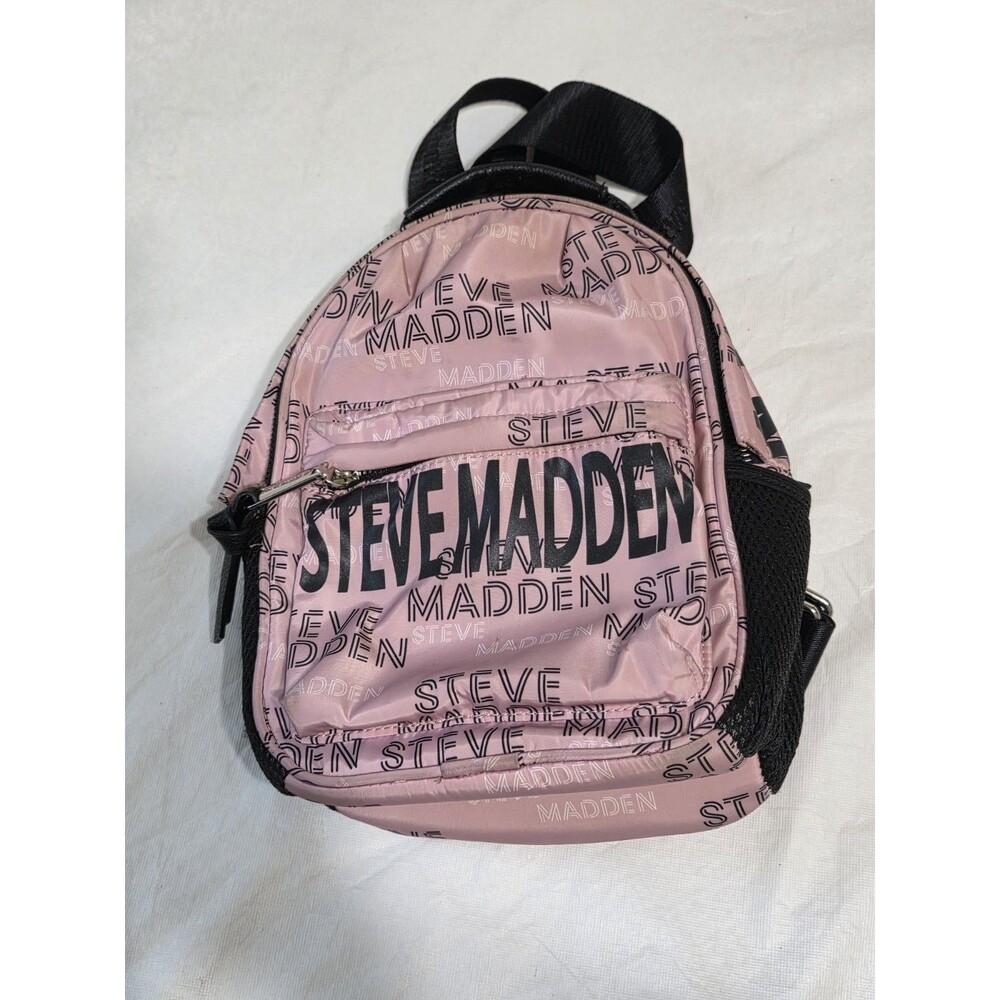 Steve Madden Small Backpack Pink and Black